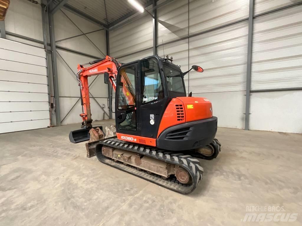 Kubota KX 080-4 Vidutinės galios ekskavatoriai 7-12 t