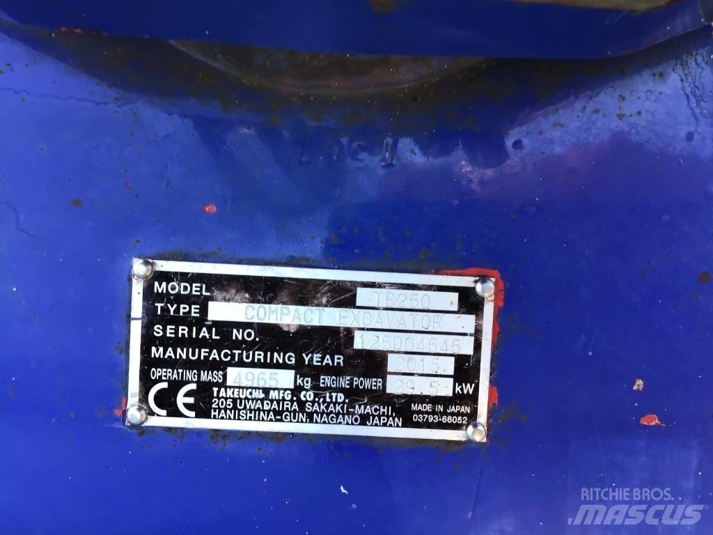 Takeuchi TB 250 Mini ekskavatoriai < 7 t