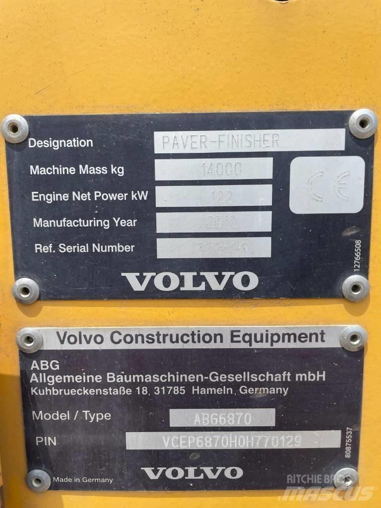 Volvo ABG 6870 Asfalto klotuvai