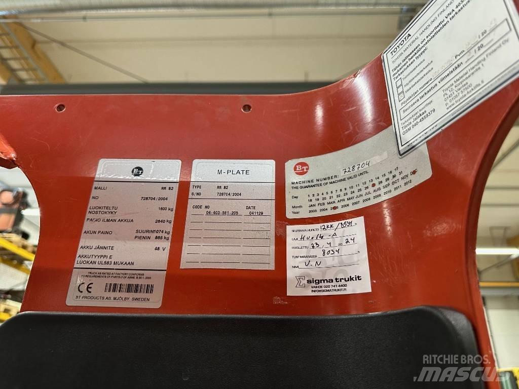 BT RR B 2 Šakiniai krautuvai su prailgintu keltuvu