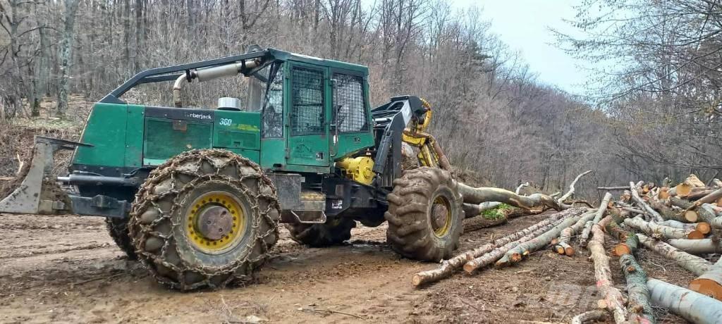 Timberjack 360 Skiedrovežiai