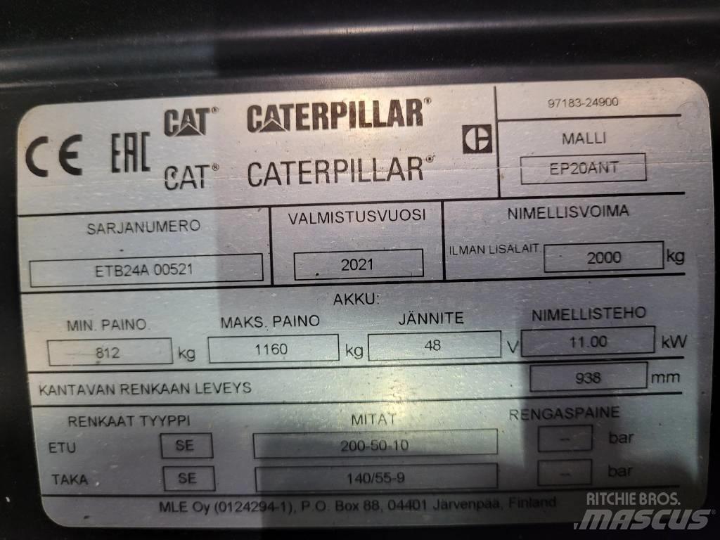 CAT EP20 ANT Elektriniai šakiniai krautuvai