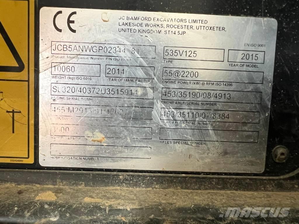 JCB 535-125 Teleskopiniai krautuvai