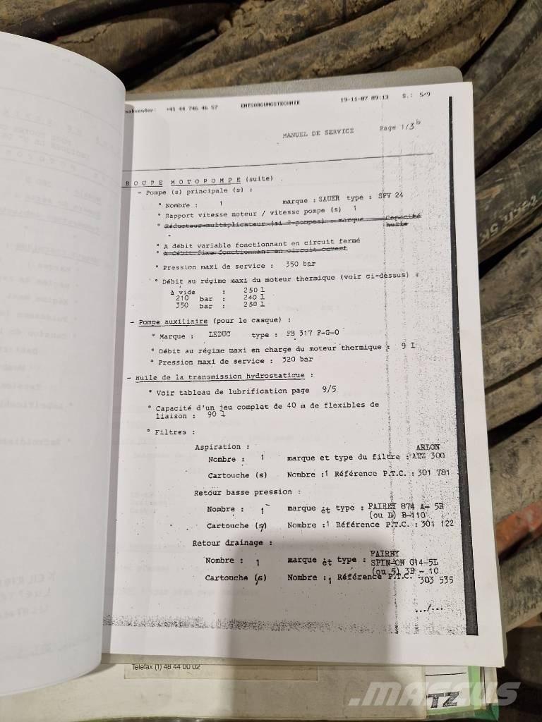  PTC 2313 Hidrauliniai krūvos plaktukai