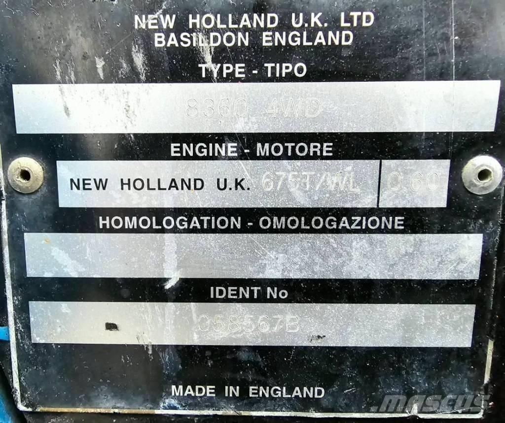 New Holland 8360 DT Traktoriai