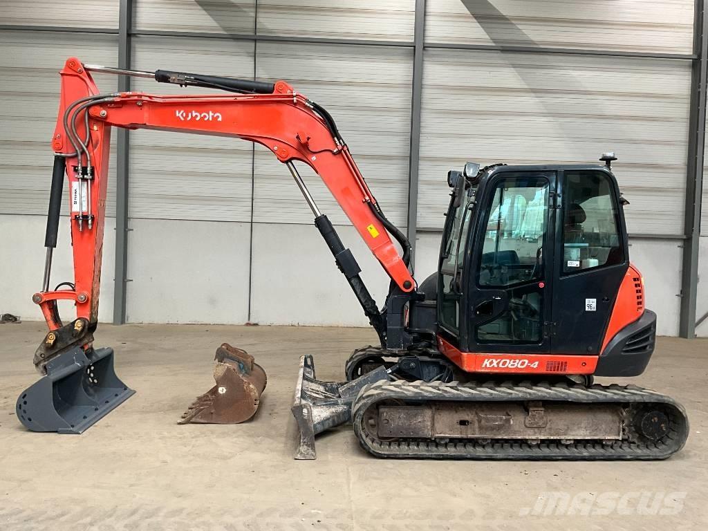 Kubota KX 080-4 Vidutinės galios ekskavatoriai 7-12 t