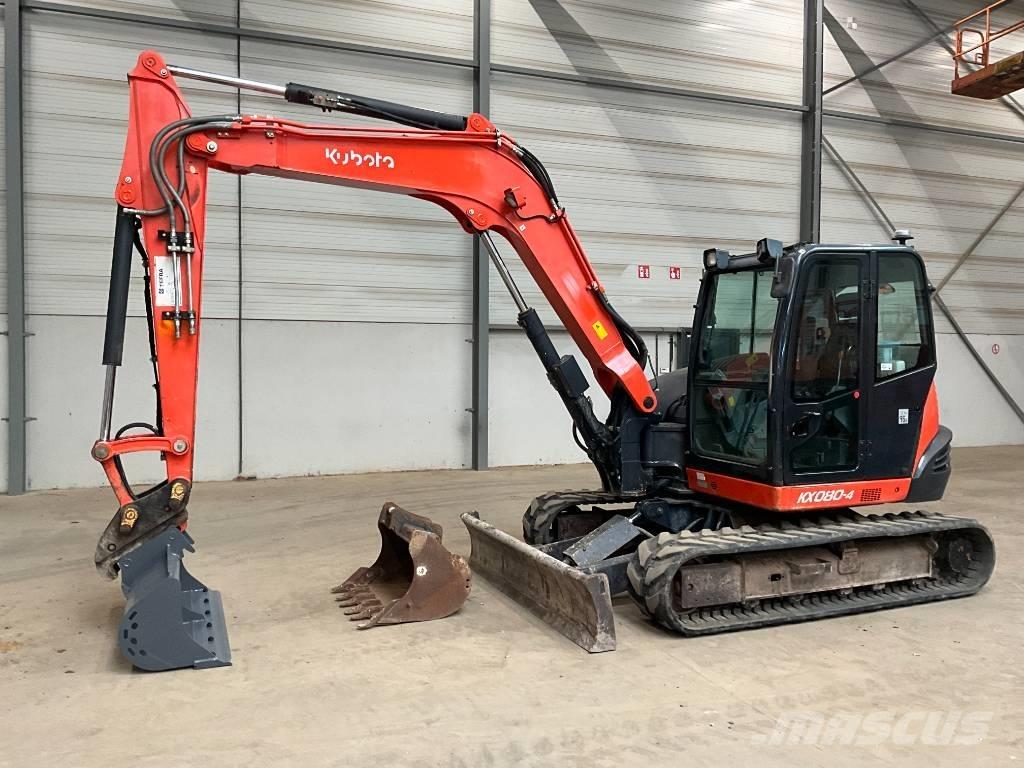Kubota KX 080-4 Vidutinės galios ekskavatoriai 7-12 t