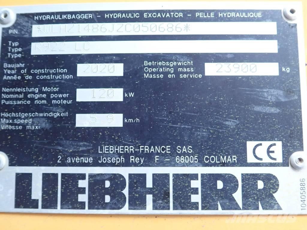 Liebherr R 922 LC Vikšriniai ekskavatoriai