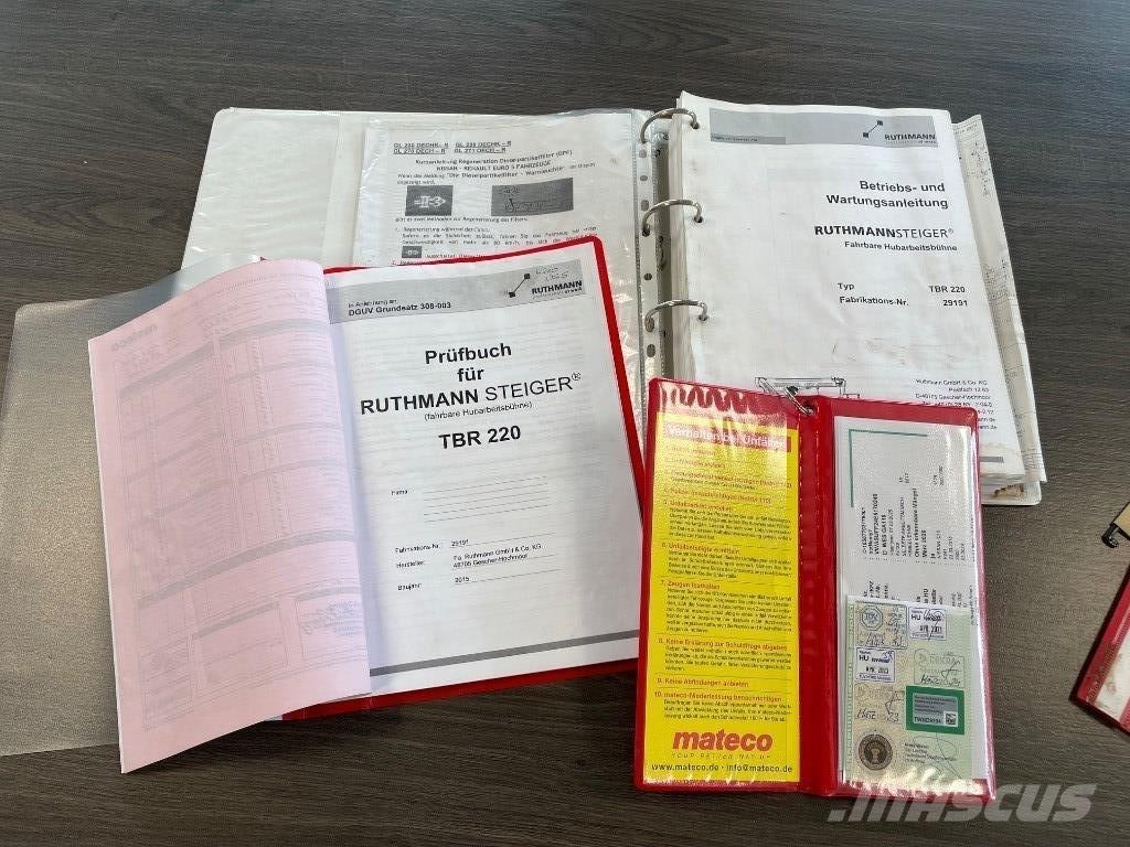 Ruthmann TBR 220 Ant vilkikų montuojamos kėlimo platformos