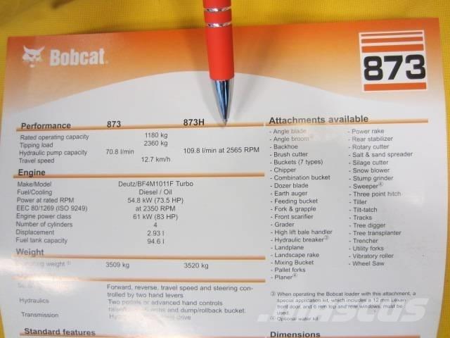 Bobcat 873 HF Krautuvai su šoniniu pasukimu