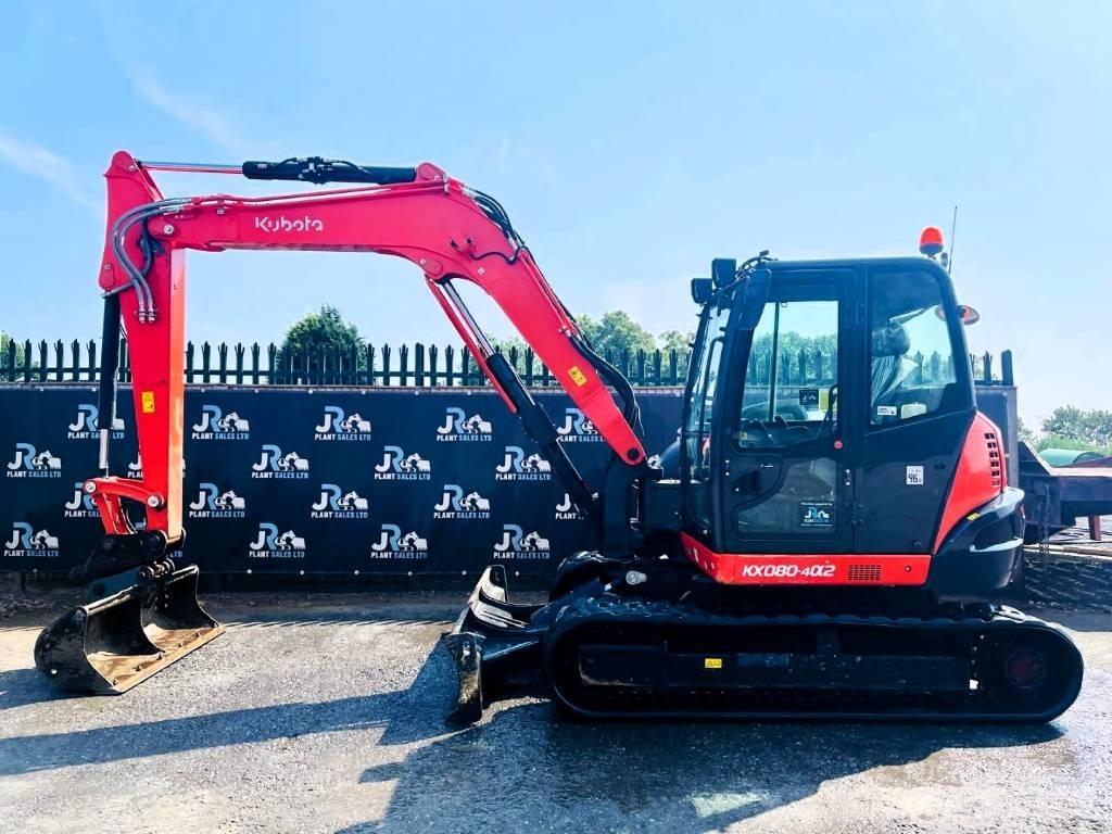 Kubota KX 080-4 Vidutinės galios ekskavatoriai 7-12 t