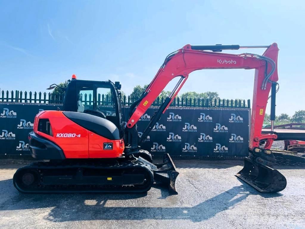 Kubota KX 080-4 Vidutinės galios ekskavatoriai 7-12 t