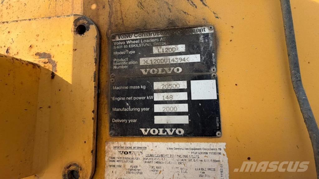 Volvo L 120 D Naudoti ratiniai krautuvai