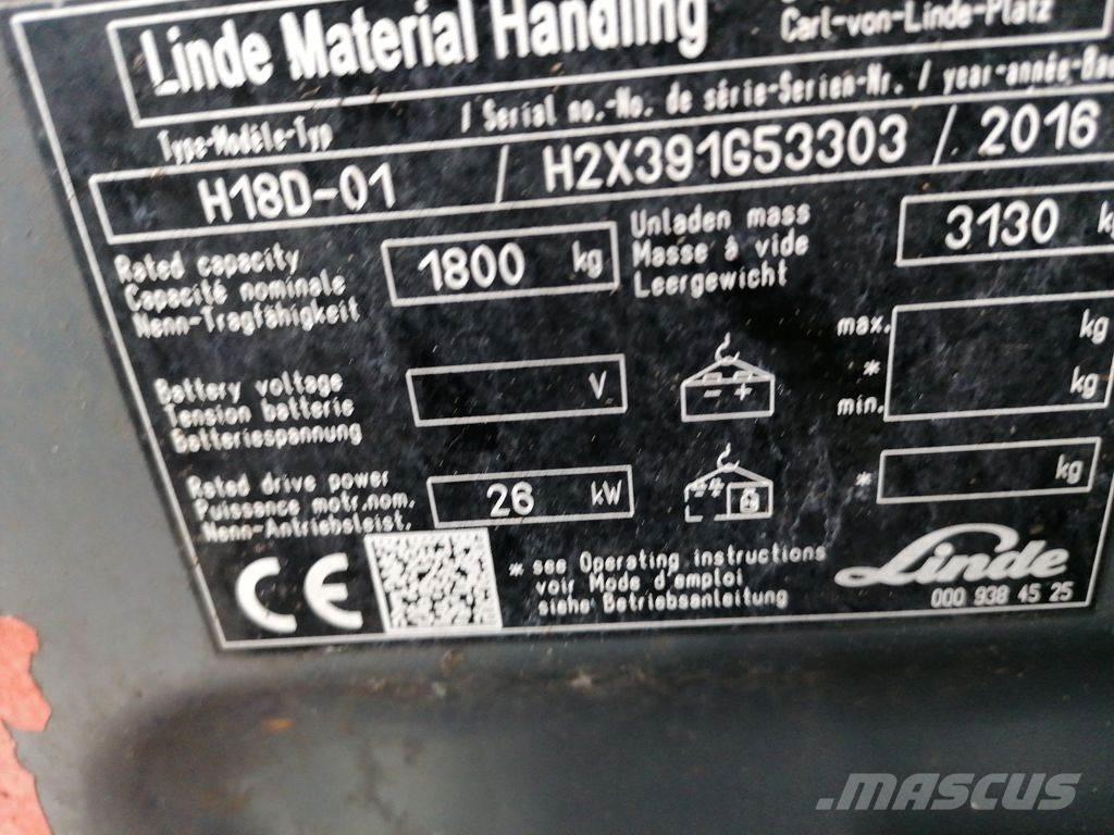 Linde H18D-02 Dyzeliniai krautuvai