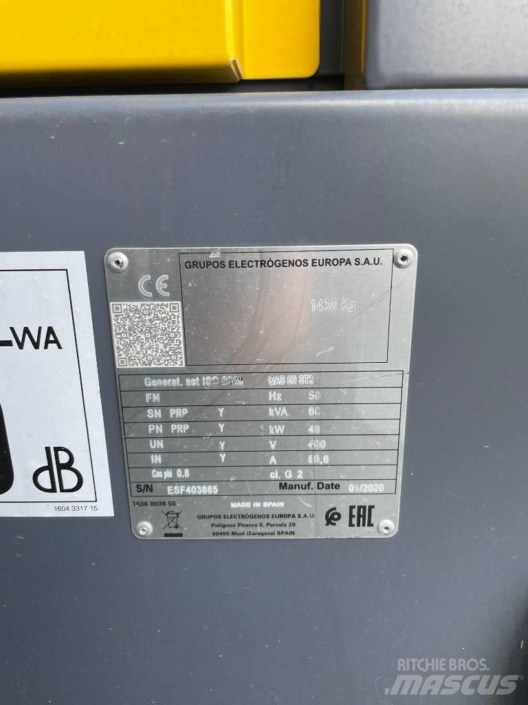 Atlas Copco QAS 60 Statyba - Kita