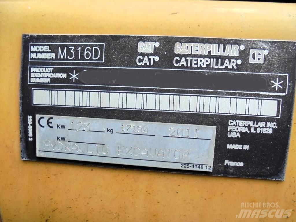 CAT M 316 D Ratiniai ekskavatoriai
