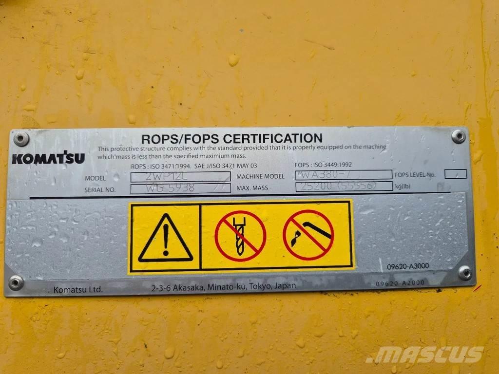 Komatsu WA 380 - 7 Naudoti ratiniai krautuvai