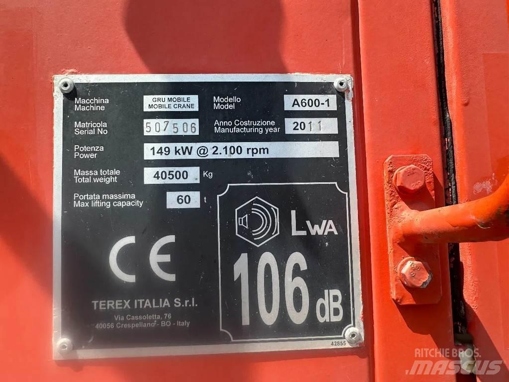Terex A600 Neapdoroto reljefo kranai