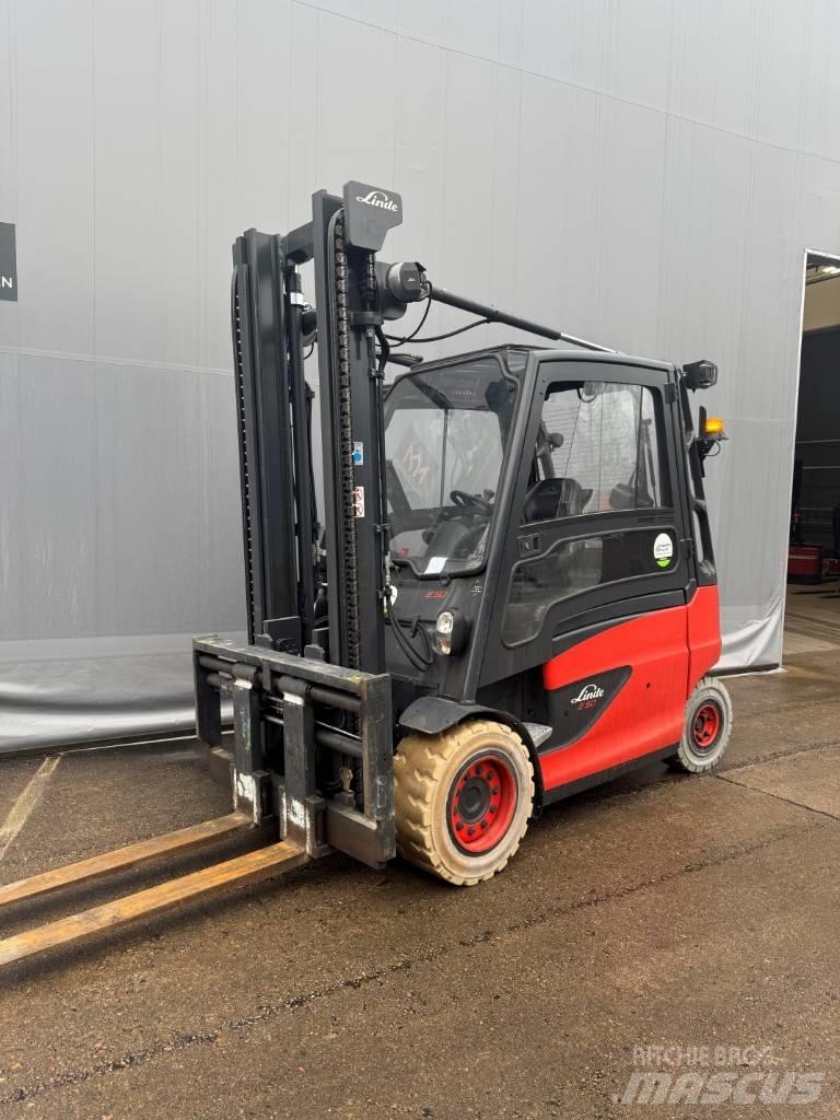 Linde E50HL-01 Elektriniai šakiniai krautuvai