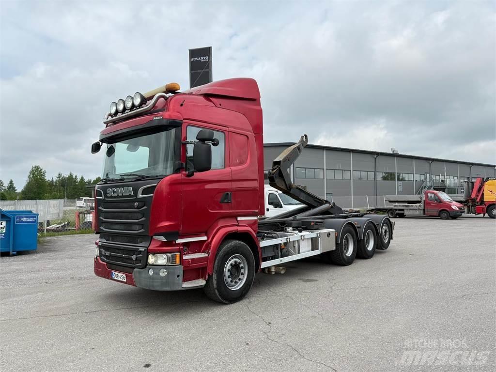 Scania R730 8x4 Sunkvežimiai su keliamuoju kabliu
