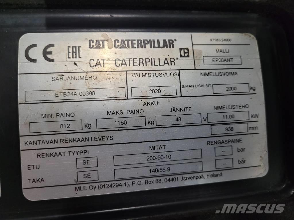 CAT EP20ANT Elektriniai šakiniai krautuvai
