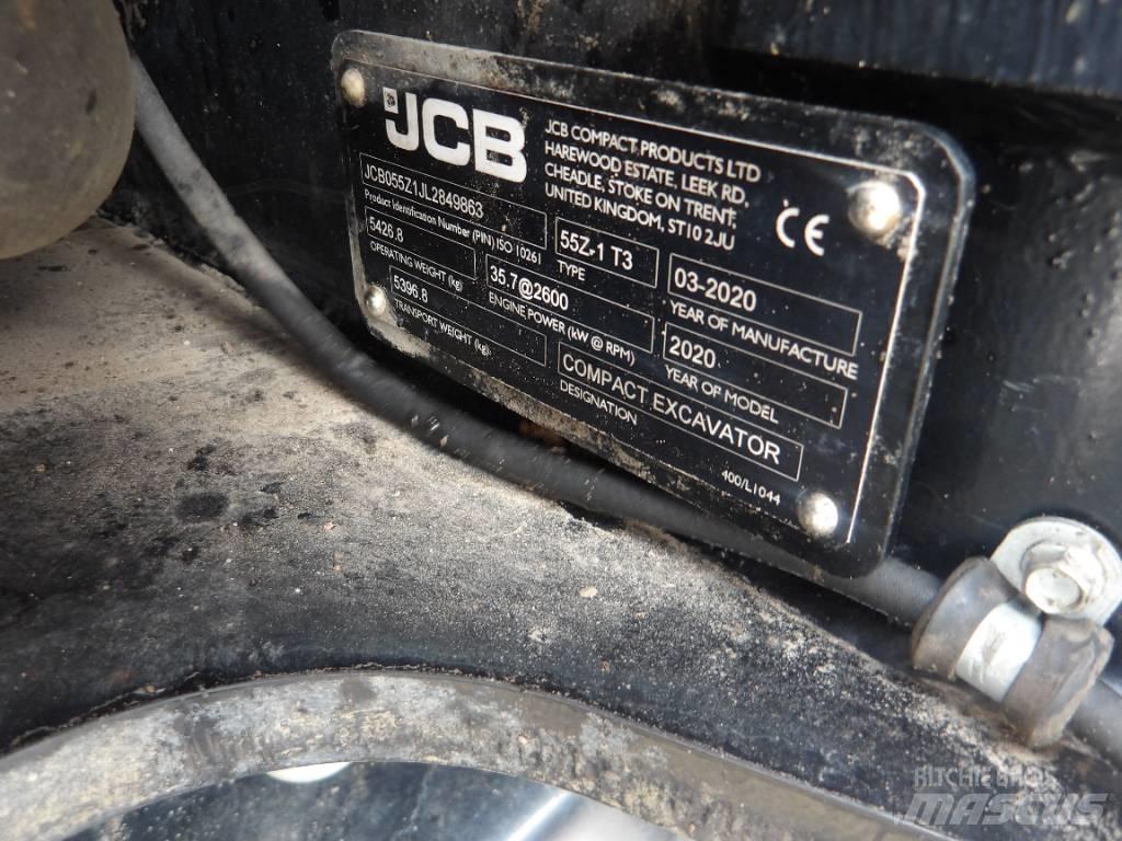JCB 55Z-1 Mini ekskavatoriai < 7 t
