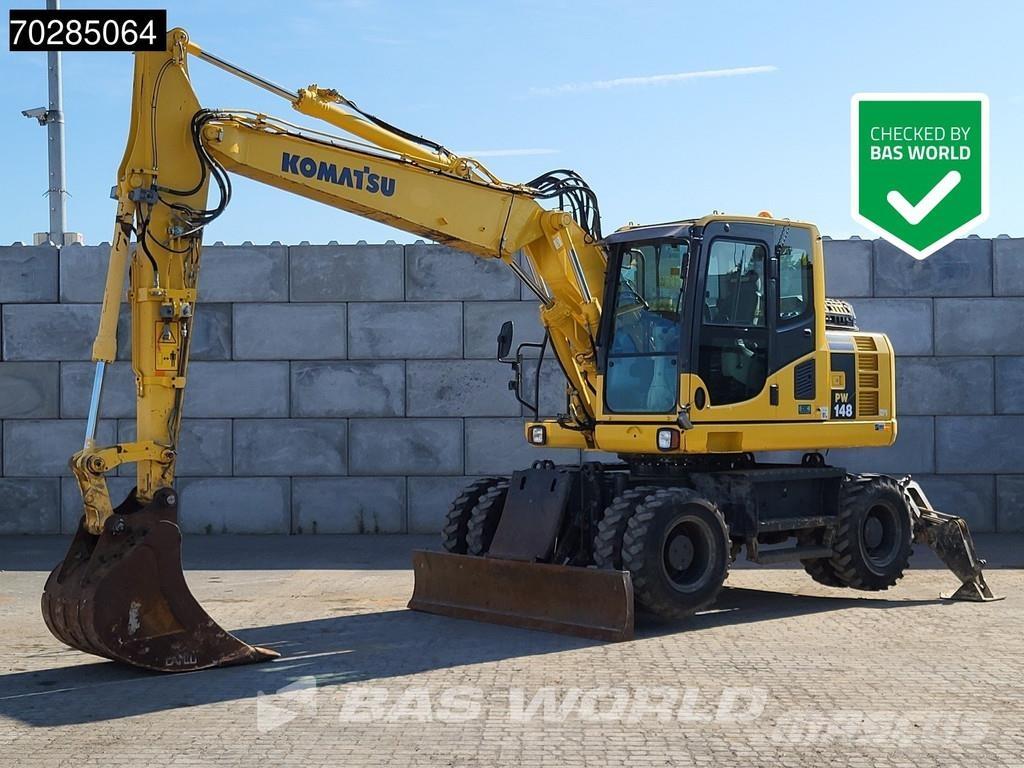 Komatsu PW148 -8 Ratiniai ekskavatoriai