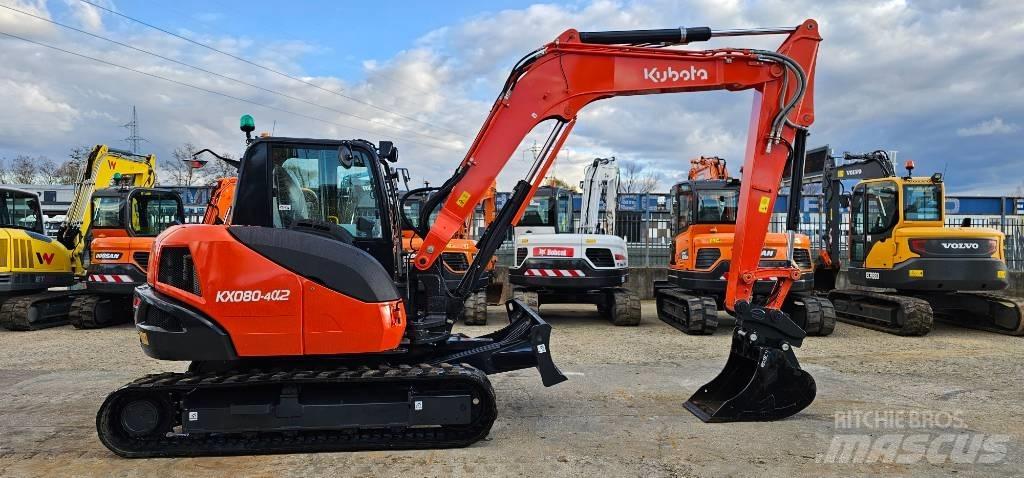 Kubota KX 080-4 Vidutinės galios ekskavatoriai 7-12 t