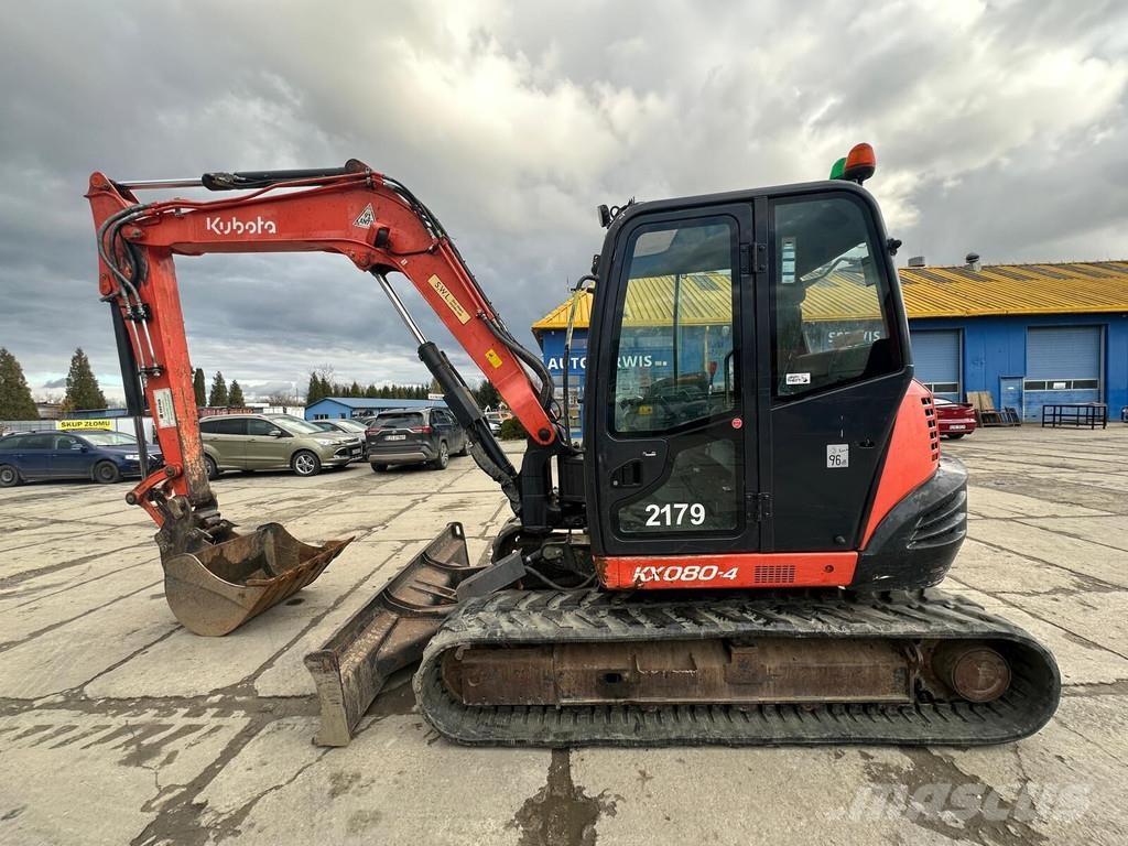 Kubota KX-080-4 Mini ekskavatoriai < 7 t