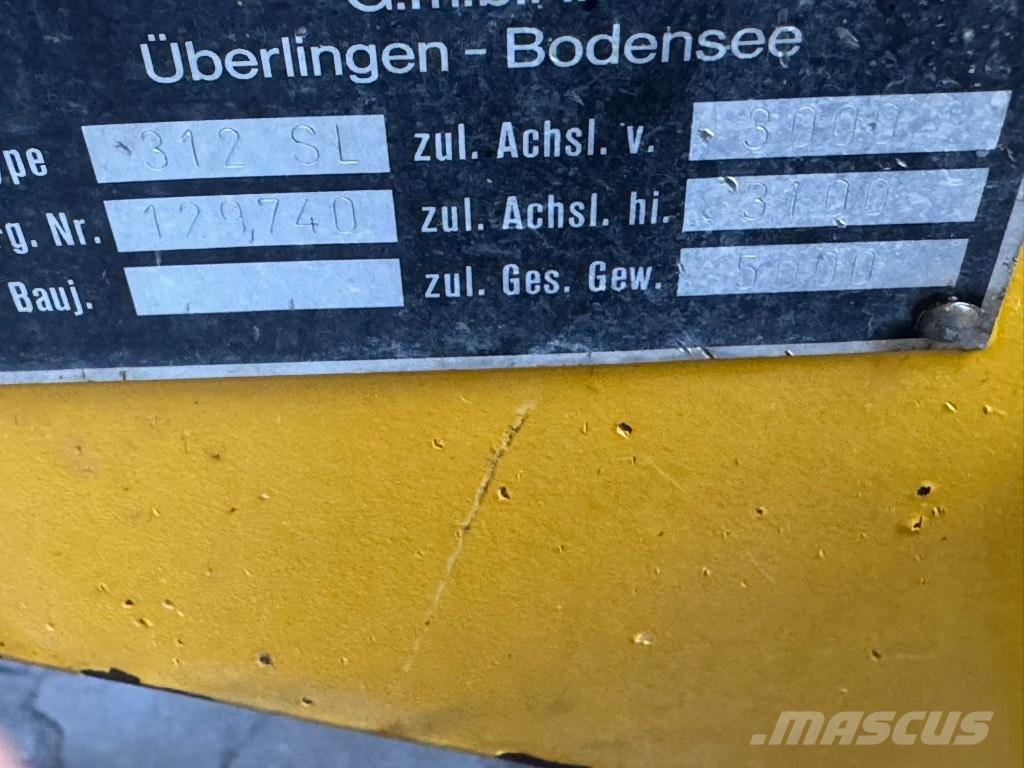 Kramer-allrad 312 SL Naudoti ratiniai krautuvai