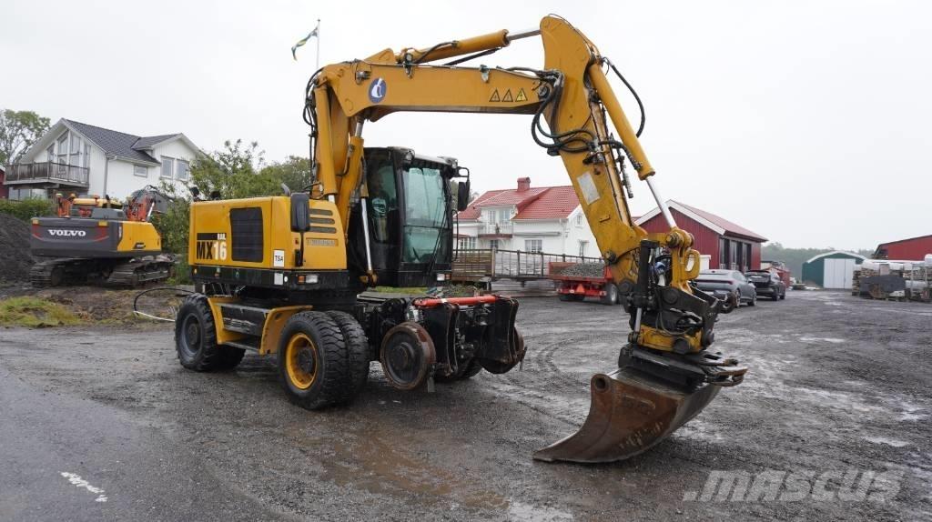 Hydrema MX 16 Rail Ratiniai ekskavatoriai
