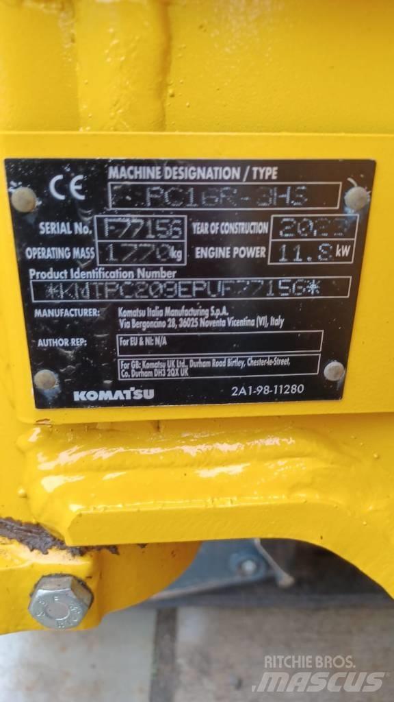 Komatsu PC16R-3HS Mini ekskavatoriai < 7 t