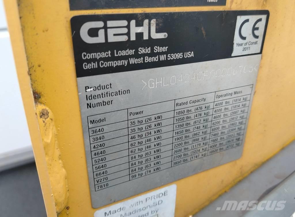 Gehl 4240 E Krautuvai su šoniniu pasukimu