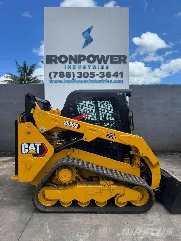 CAT 259 D3 Krautuvai su šoniniu pasukimu