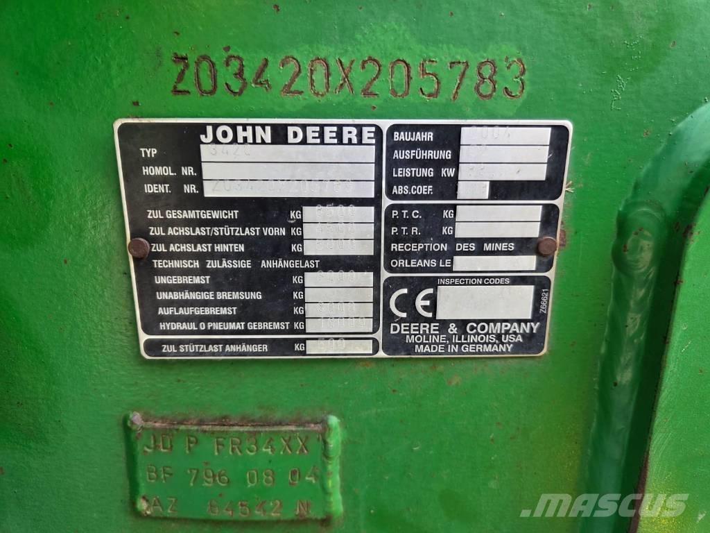 John Deere 3420 Teleskopiniai krautuvai žemės ūkiui