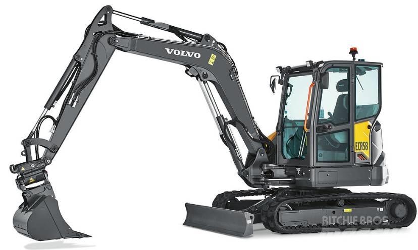 Volvo ECR58F NY/NEW Mini ekskavatoriai < 7 t