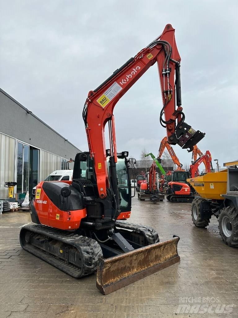 Kubota KX 080-4 Vidutinės galios ekskavatoriai 7-12 t