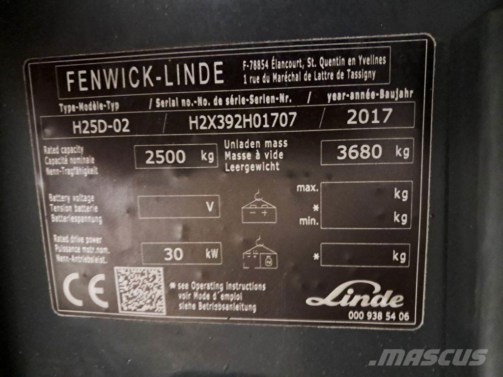 Linde H25D-02 Dyzeliniai krautuvai