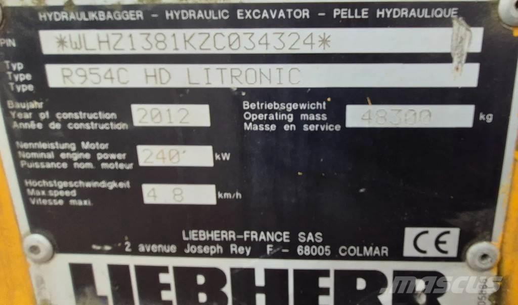 Liebherr r954c Vikšriniai ekskavatoriai