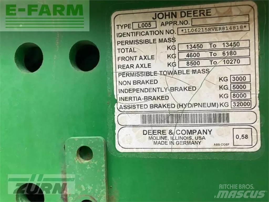 John Deere 6215r Traktoriai