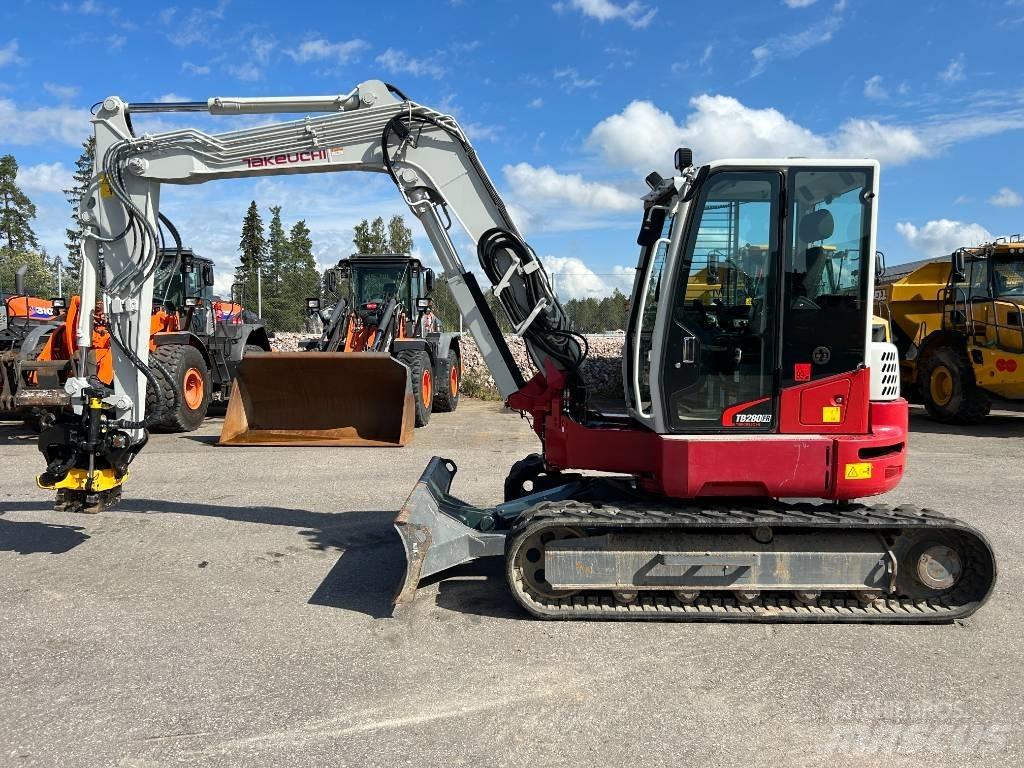 Takeuchi TB280FR Vidutinės galios ekskavatoriai 7-12 t