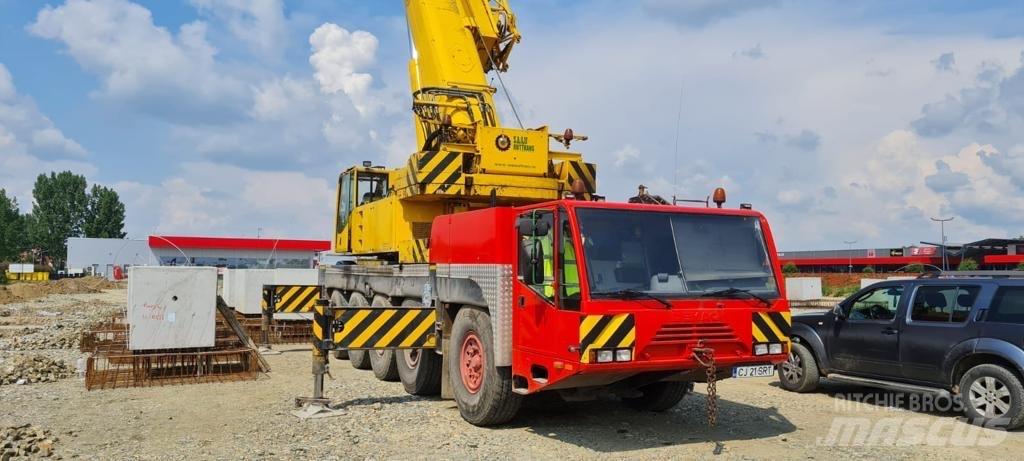 Demag AC 100 Neapdoroto reljefo kranai