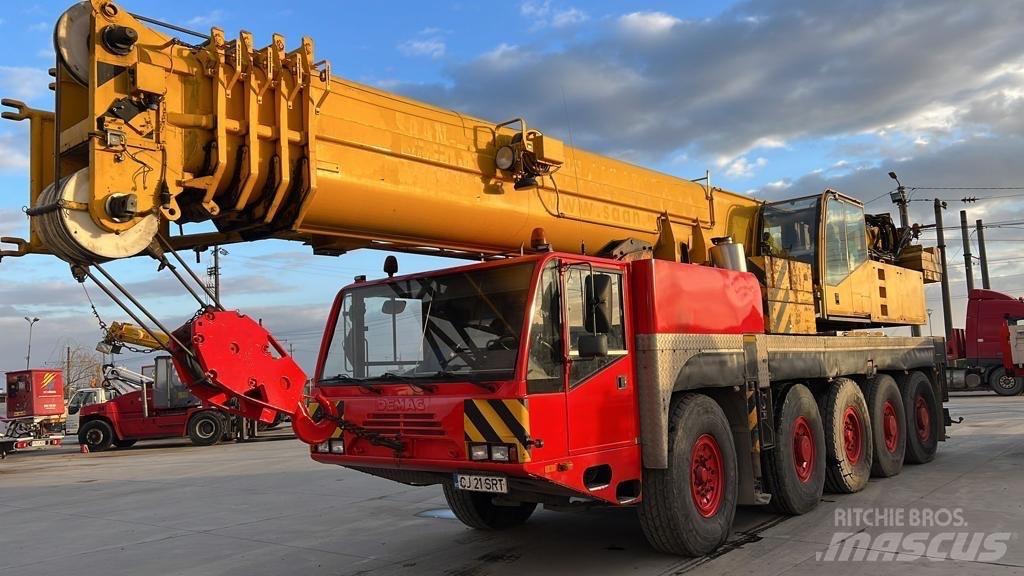 Demag AC 100 Neapdoroto reljefo kranai
