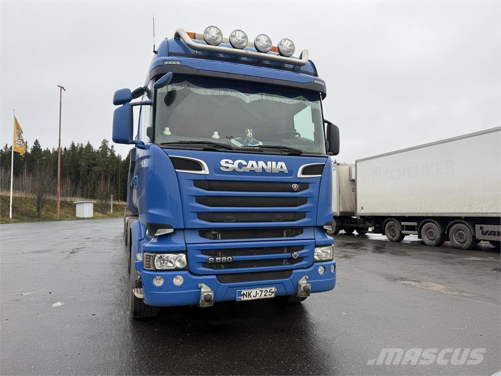 Scania R580 Savivarčių priekabų vilkikai