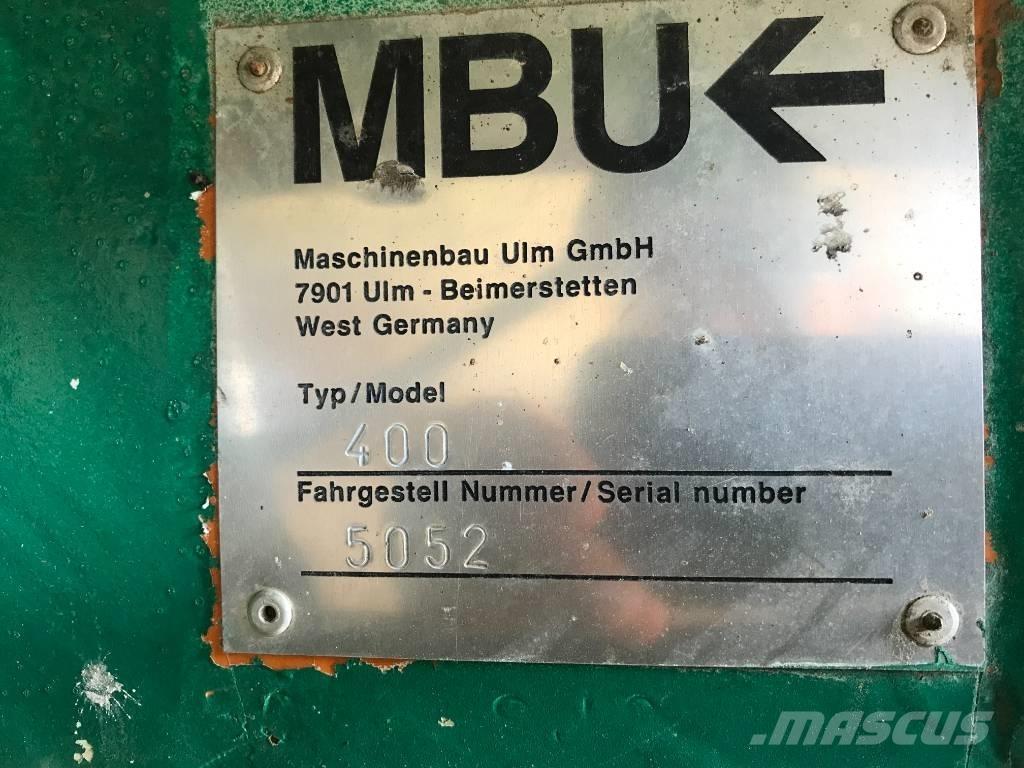 MBU 400 Asfalto klotuvai