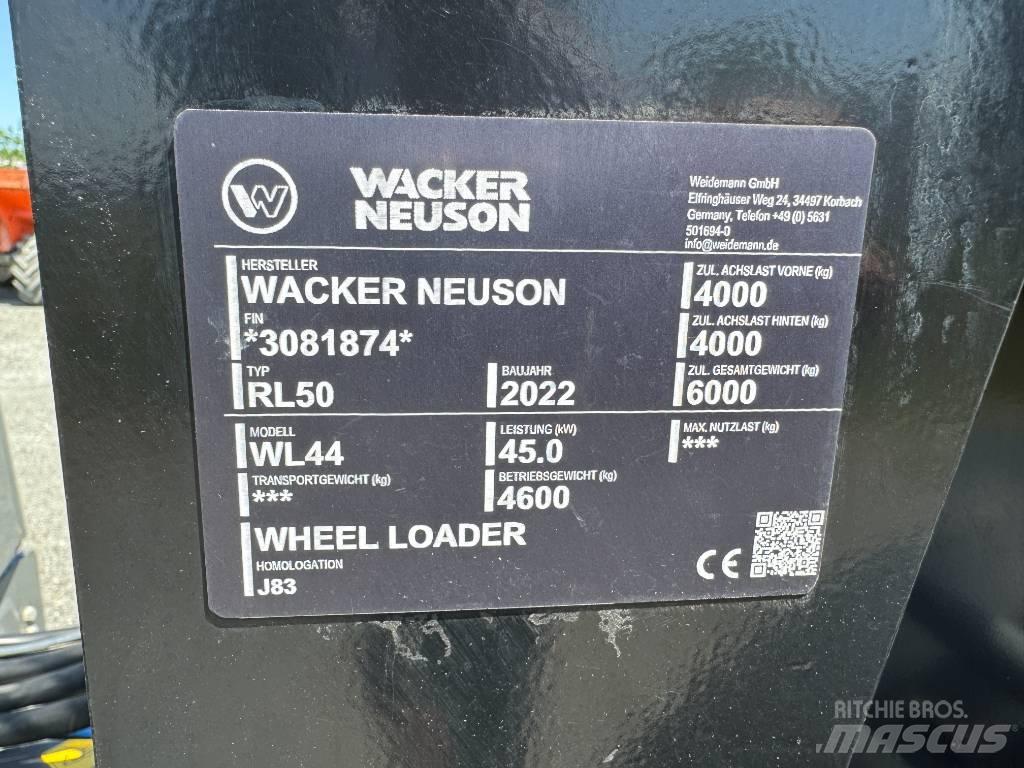 Wacker Neuson WL44 Naudoti ratiniai krautuvai