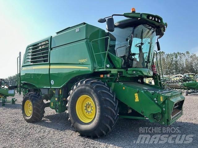 John Deere T660 i Derliaus nuėmimo kombainai