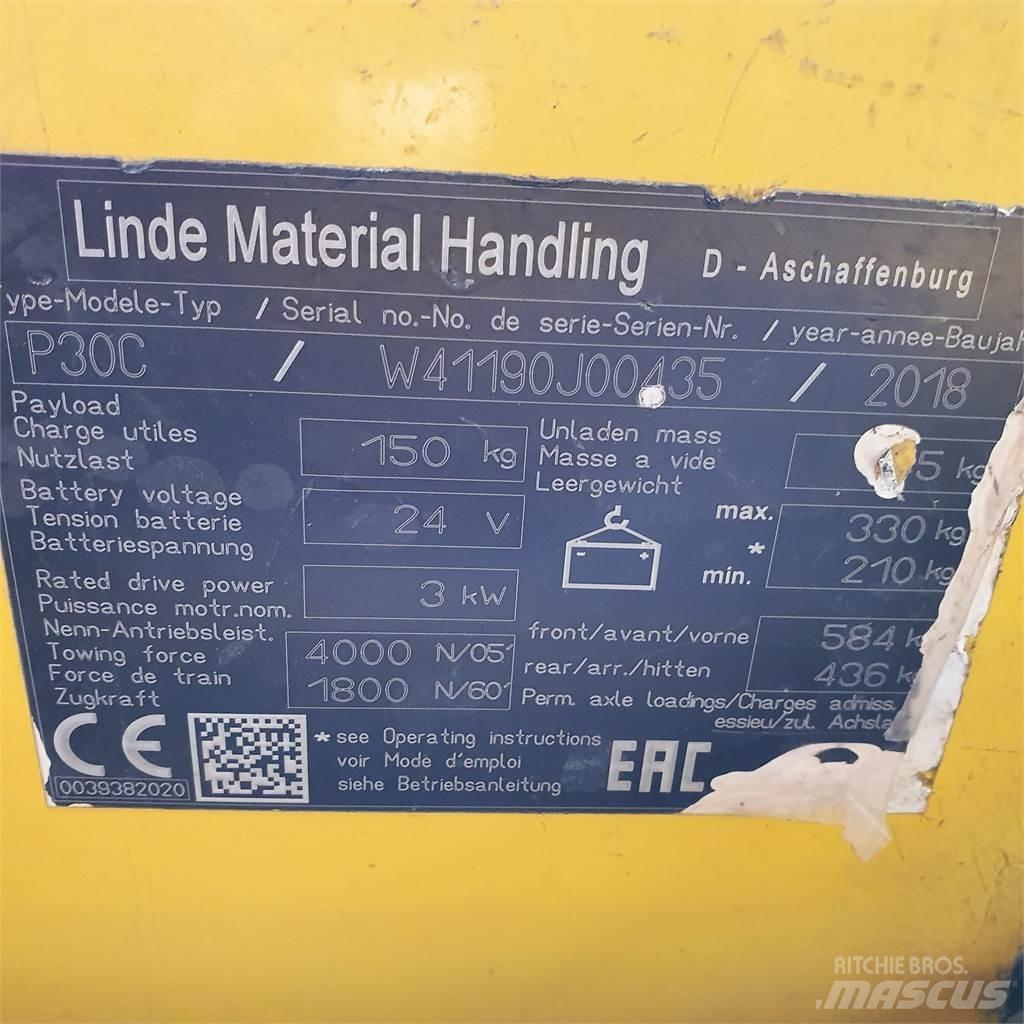 Linde P30C Buksyravimo vilkikai