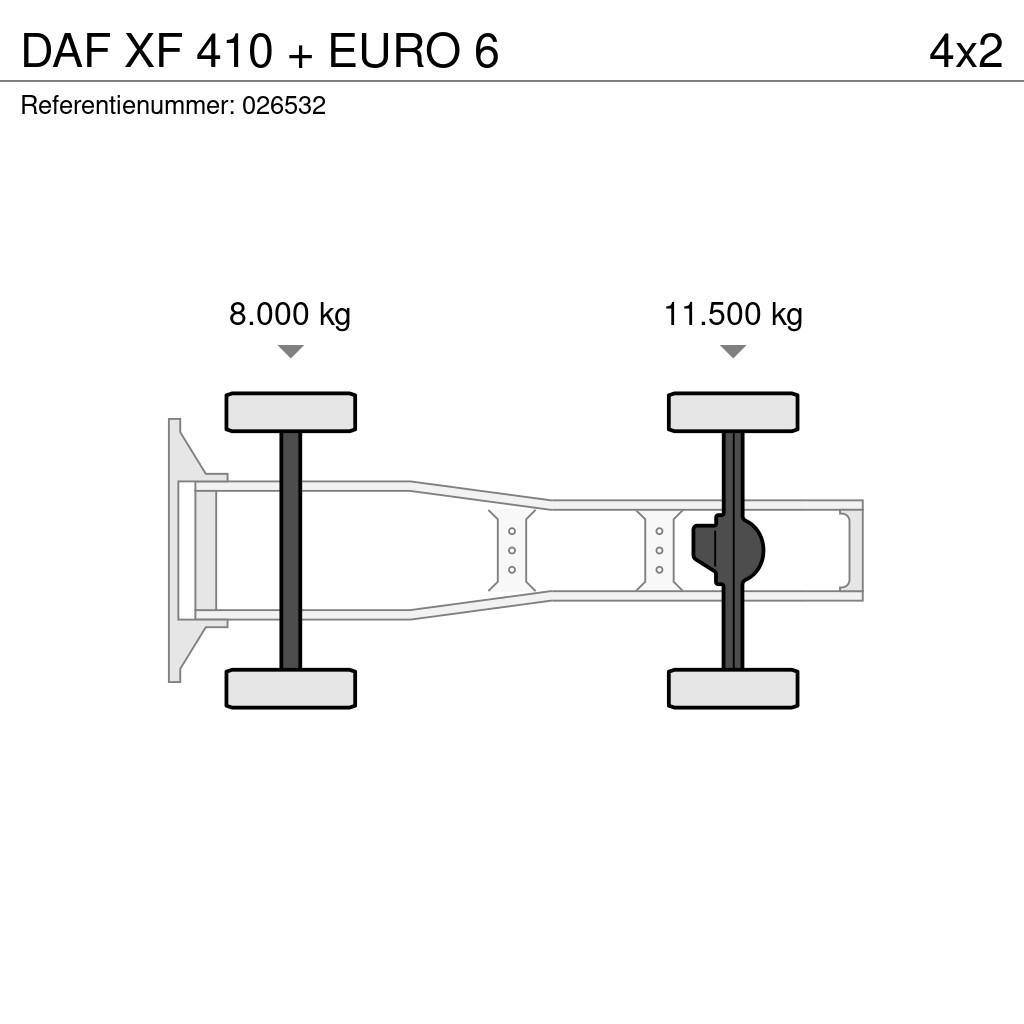 DAF XF 410 + EURO 6 Naudoti vilkikai