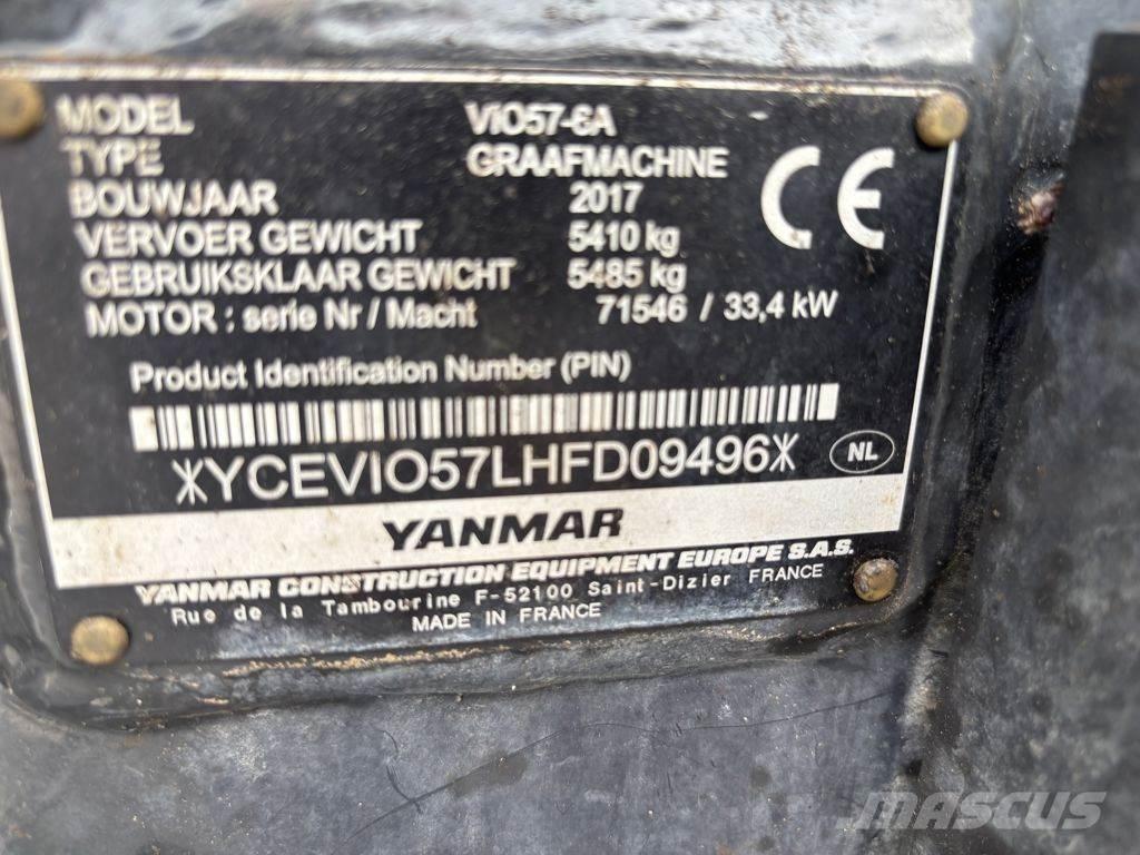 Yanmar YAN VIO57 Mini ekskavatoriai < 7 t